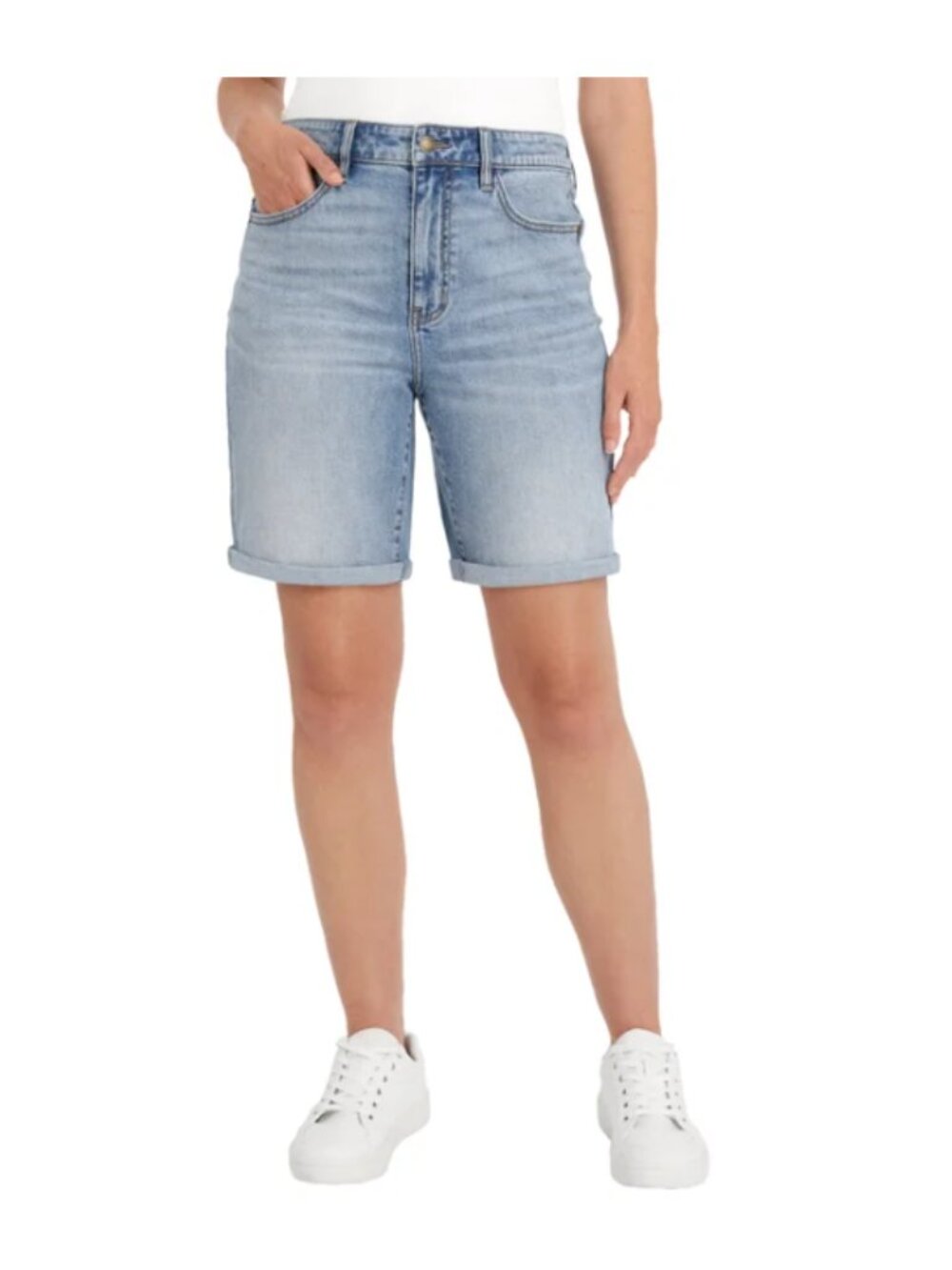 Wrangler Women's Denim Short Cotton High Rise Light Blue Size 12/31